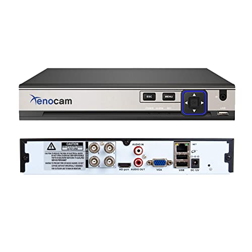 Xenocam 4CH 5M-N/1080N Full High Definition Hybrid für AHD/TVI/CVI/Analog/Onvif IP DVR H.265 CCTV Videorecorder P2P Fernüberwachung Telefon Überwachung für Home Security Überwachungssystem Kamera Xenocam 4CH 5M-N/1080N Full High Definition Hybrid für AHD/TVI/CVI/Analog/Onvif IP DVR H.265 CCTV Videorecorder P2P Fernüberwachung Telefon Überwachung für Home Security Überwachungssystem Kamera von XENOCAM