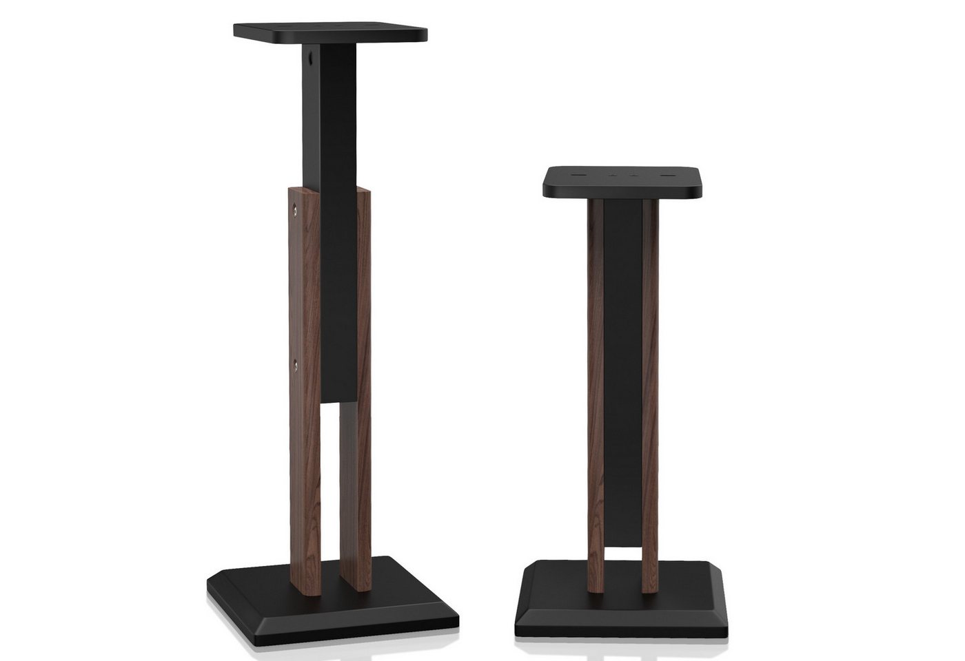 XERSEK Lautsprecherständer 2 Holz Standfüße Boxenständer 65-85cm Ständer für Lautsprecherboxen, (2-tlg., Höhenverstellbar, von 4 bis 10 Zoll, 20kg Tragkraf) von XERSEK