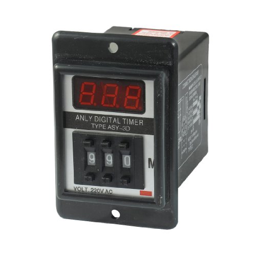 AC 220V Control electrical 0.01-9.99 Minites Digital Timer Time Delay Relay Black ASY-3D XEWZSVSU von XEWZSVSU