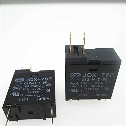 Relais Mikrowellenherd 12V Relais JQX-78F-012-H JQX-78F 012-H JQX78F 012H JQX78F012H 12VDC DC12V 12V 16A 250VAC DIP4 XEWZSVSU (Size : 20pcs) von XEWZSVSU