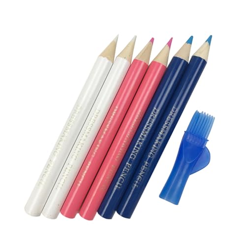 6 Stück Nähen Stoffstifte mit Pinsel Schneiderbleistifte Nähen Markierung Bleistift Stoff Kreidestift Stoff Tracing Tools Nähen Stoffstifte Stoffmarkierungsstifte zum Nähen Stoff Kreidestifte 6 Stück Nähen Stoffstifte mit Pinsel Schneiderbleistifte Nähen Markierung Bleistift Stoff Kreidestift Stoff Tracing Tools Nähen Stoffstifte Stoffmarkierungsstifte zum Nähen Stoff Kreidestifte von XEYYHAS