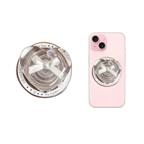 XFSRG Handy Griffhalter Ausziehbarer Sockel und Griff Verstellbarer Ständer Handy Griff Fingerhalter für Smartphones und Tablets(Weiß-A) von XFSRG