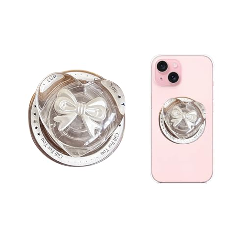 XFSRG Handy Griffhalter Ausziehbarer Sockel und Griff Verstellbarer Ständer Handy Griff Fingerhalter für Smartphones und Tablets(Weiß-C) von XFSRG