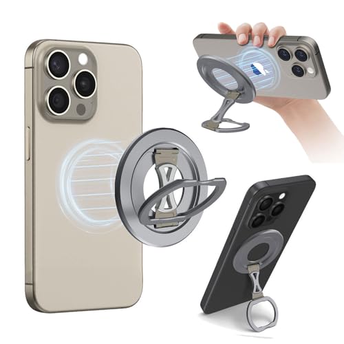 XFSRG Handy Ring Halterung Magnetismus Aluminiumlegierung Falten 360° Schwenkbar Multi Winkel Einstellung Einhändiger Handyhalter Griff Videobetrachtung Schreibtischständer XFSRG Handy Ring Halterung Magnetismus Aluminiumlegierung Falten 360° Schwenkbar Multi Winkel Einstellung Einhändiger Handyhalter Griff Videobetrachtung Schreibtischständer von XFSRG
