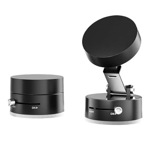 XFSRG Handyhalterung für Auto, magnetisch, um 360 Grad drehbar, magnetisch, für Telefon, Auto, Zubehör, magnetisch, Telefongriff, mit Saugnapfbasis (schwarz) von XFSRG