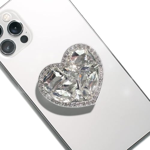 XFSRG Herz Klebender Handy Griffhalter Funkelnde Strasssteine Airbag Halterung Sicher und Stabil Handyhalter Personalisierte Handygriff für Eine Breite Palette von Mobiltelefonen XFSRG Herz Klebender Handy Griffhalter Funkelnde Strasssteine Airbag Halterung Sicher und Stabil Handyhalter Personalisierte Handygriff für Eine Breite Palette von Mobiltelefonen von XFSRG