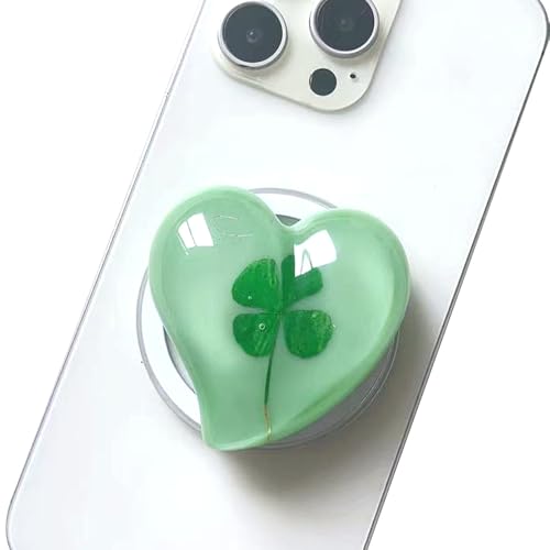 XFSRG Magnetisch Handy Griffhalter Liebesherz Vierblättriges Kleeblatt Handyhalter Einziehbar und Faltbar Handygriff Kreativ und Niedlich für Valentinstag Jahrestag Geburtstag Geschenk XFSRG Magnetisch Handy Griffhalter Liebesherz Vierblättriges Kleeblatt Handyhalter Einziehbar und Faltbar Handygriff Kreativ und Niedlich für Valentinstag Jahrestag Geburtstag Geschenk von XFSRG