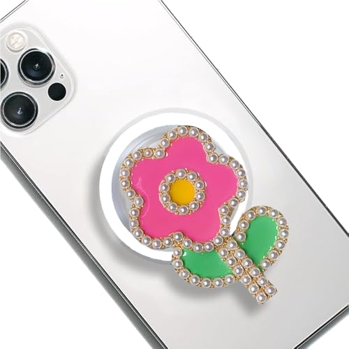 XFSRG Perlenblume Magnetisch Handy Griffhalter Luxus Airbag Halterung Kompakt und Tragbar Handyhalter Glänzend Handygriff für Studium Arbeit XFSRG Perlenblume Magnetisch Handy Griffhalter Luxus Airbag Halterung Kompakt und Tragbar Handyhalter Glänzend Handygriff für Studium Arbeit von XFSRG