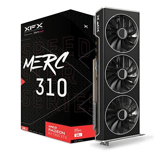 XFX Speedster MERC310 AMD Radeon™ RX 7900XTX Black Gaming Grafikkarte 24 GB GDDR6, AMD RDNA™ 3 (RX-79XMERCB9) von XFX