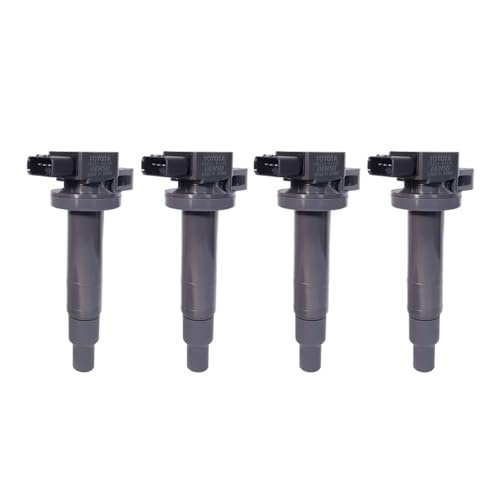 XFYESL Zündkerzen Zündspule Zünder Geeignet Für TOYOTA Für Yaris Für Vios Für Prius Rav4 Für Camry Für Previa zündspule(4 pcs) von XFYESL