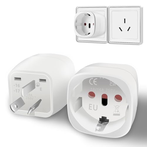 Adapter Australien,Reiseadapter Australien,Adapter China Deutschland stecker Typ I reiseadapter,für reiseadapter China,Neuseeland,Argentinien, Fidschi,2 Stück Adapter Australien,Reiseadapter Australien,Adapter China Deutschland stecker Typ I reiseadapter,für reiseadapter China,Neuseeland,Argentinien, Fidschi,2 Stück von XGKEGS