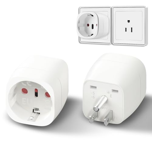 USA Adapter Steckdose, Adapter USA Deutschland Stecker, Reiseadapter USA, Steckdosenadapter USA, für Reisen in die Vereinigten Staaten, Kanada, Mexiko und andere Länder (2 Stück) von XGKEGS