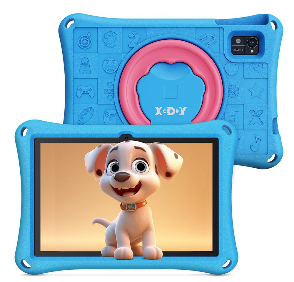 XGODY Android 14 Kinder Tablet (10.1", 128 GB, Android 14, 12GB+128GB icherheitskoffer für Spiel und Lernen Kinder Tablet) von XGODY