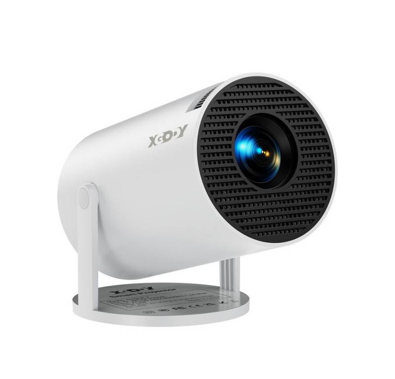 XGODY LCD-Beamer (8000:1, 1280 x 720 px, Mini Android Projektor mit 84-Zoll-Projektionsfläche, 180 Grad Winkel) von XGODY