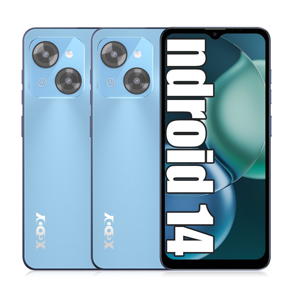XGODY Mate 70 Smartphone (6.52 Zoll, 24 MP Kamera, 16,56 cm/6,52 Zoll, 12+128 GB Speicherplatz, Android 14,8-Core,GPS) von XGODY