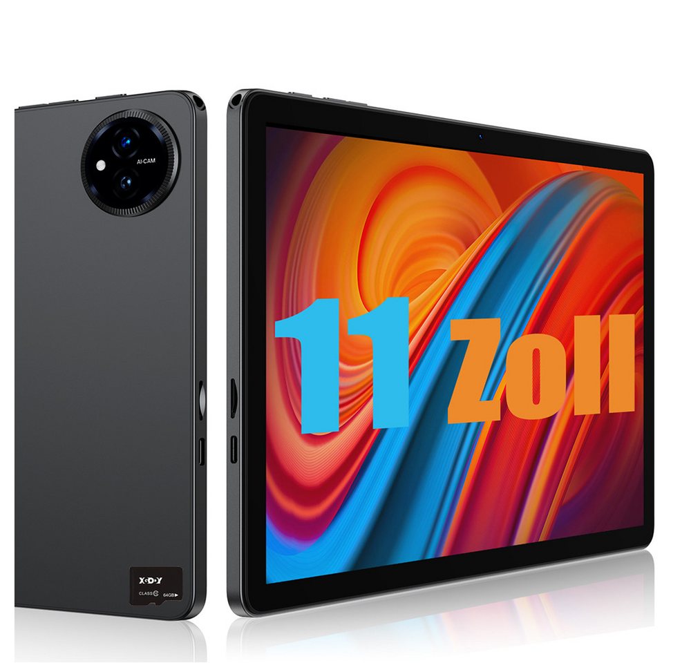 XGODY Q17 Android 14 11 Zoll Tablet (11", 128 GB, Android 14,16GB RAM,5GWLAN,HD+IPS,Octa-Core,PC,8000mAh) von XGODY