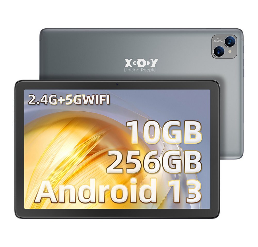 XGODY TABM10 Android 13 Tablet 10.1 in WiFi 6 10GB+256GB Tablet (10.1", 256 GB, 5MP+13MP Octa Core Widevine L1 IPS) von XGODY