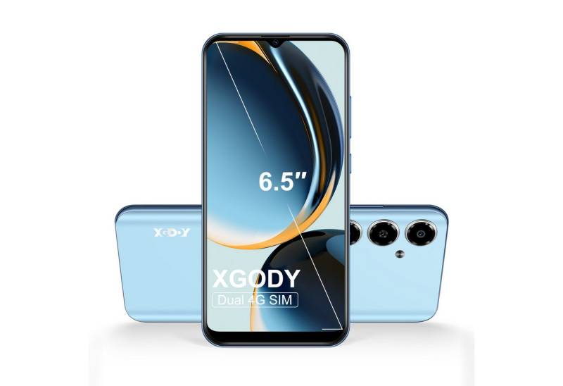 XGODY V50, 4G Quad Core,4 GB RAM+64 GB ROM Smartphone (16,76 cm/6.6 Zoll, 4 GB Speicherplatz, 15 MP Kamera, Face ID, Dual SIM GPS) von XGODY