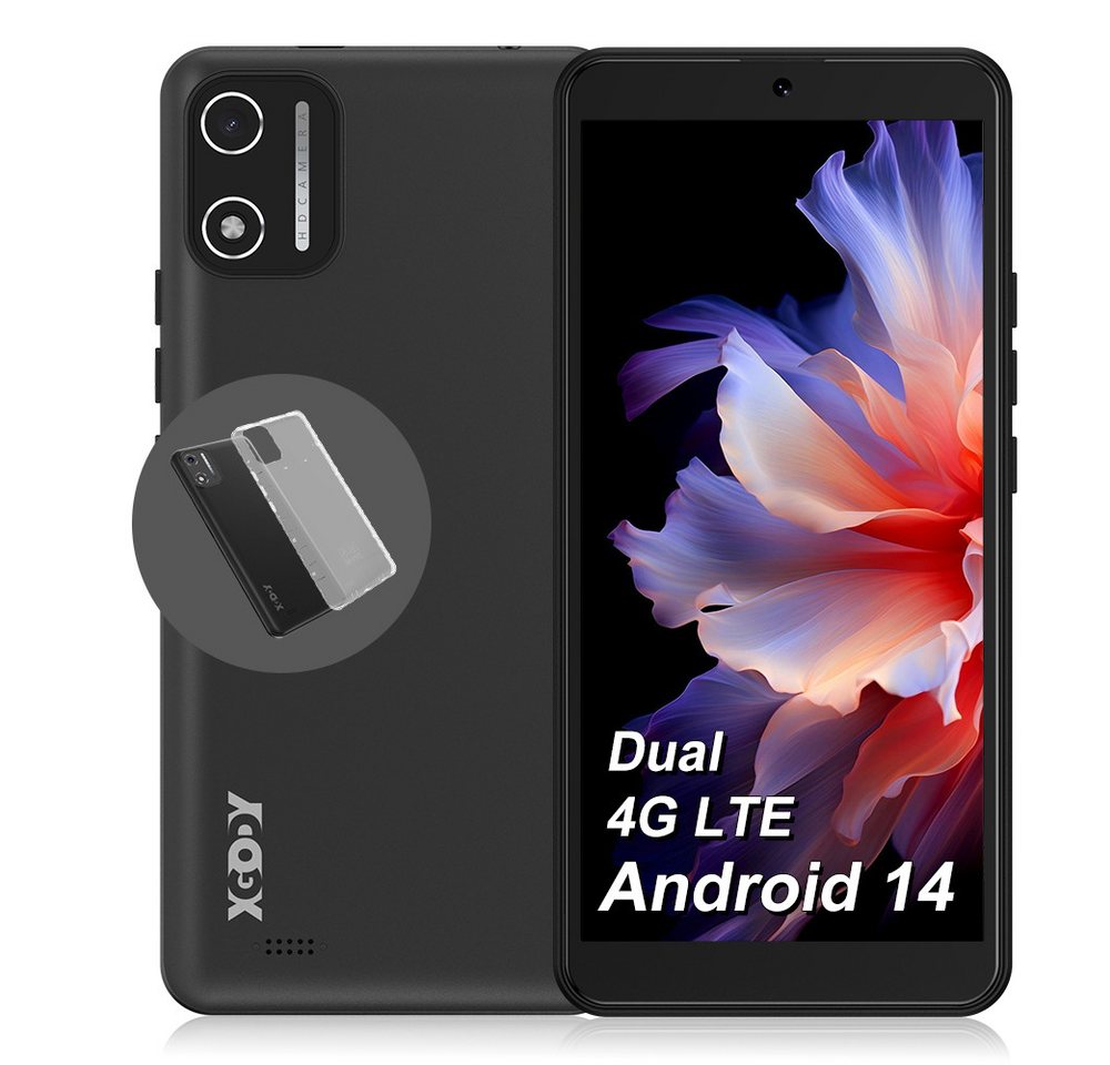 XGODY X32 Android 14 Dual 4G LTE 2SIM Smartphone (5.45 Zoll, 8 MP Kamera, 2GB+16GB 128GB Erweiterbar Octa-Core, Kostenloses Ladegerät) von XGODY