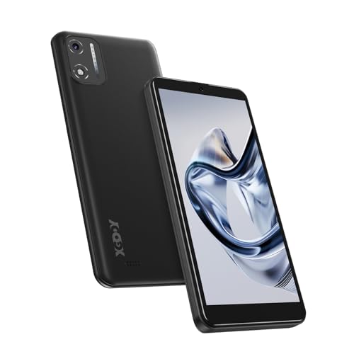 XGODY Smartphone Ohne Vertrag, 5,5 Zoll Günstig Smartphone 2GB+16GB 128GB Erweiterbar Octa-Core Android 14 Handy, Dual SIM Dual Standby, 8MP+5MP Kamera, Face ID GPS 4G Handy (Schwarz) von XGODY