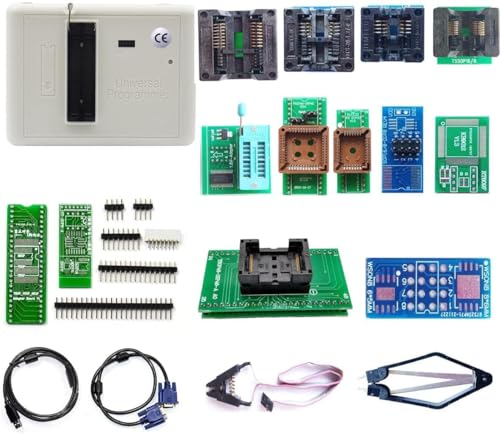 XGOIENZI RT809H Programmer 13 Sockets EMMC-Nand Flash Extremely Fast Universal Chip Kit IC Programmer eprom Adapters with Cables ISP Cables TSOP48 TSOP56 CAR/DVD/TV von XGOIENZI