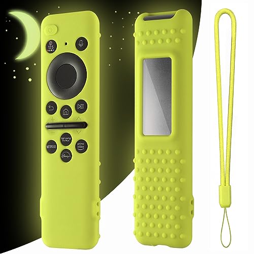 Silikon-Schutzhülle für Samsung Smart Solar Cell Remote Control 2023 TM2360E TM2360F BN59-01432A BN59-01432J BN59-01432B, rutschfeste, stoßfeste Silikonhülle mit Umhängeband (leuchtet grün) Silikon-Schutzhülle für Samsung Smart Solar Cell Remote Control 2023 TM2360E TM2360F BN59-01432A BN59-01432J BN59-01432B, rutschfeste, stoßfeste Silikonhülle mit Umhängeband (leuchtet grün) von XGYCYXM