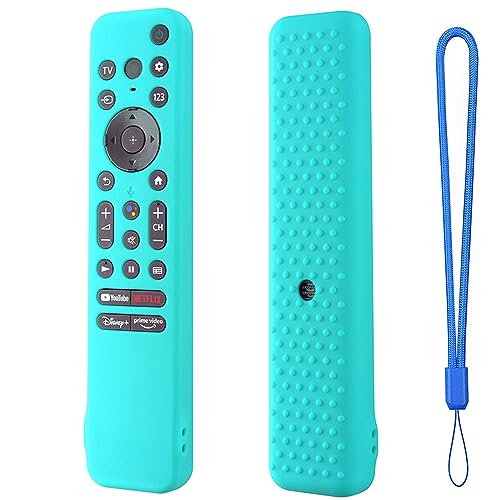 Silikon-Schutzhülle für Sony RMF-TX800U RMF-TX900U Voice Remote Contorl 2022, rutschfest, stoßfest, Silikonhülle mit Umhängeband für Sony 4K Ultra HD TV X80K X90K X95K Serie TV-Fernbedienung (Mint) Silikon-Schutzhülle für Sony RMF-TX800U RMF-TX900U Voice Remote Contorl 2022, rutschfest, stoßfest, Silikonhülle mit Umhängeband für Sony 4K Ultra HD TV X80K X90K X95K Serie TV-Fernbedienung (Mint) von XGYCYXM