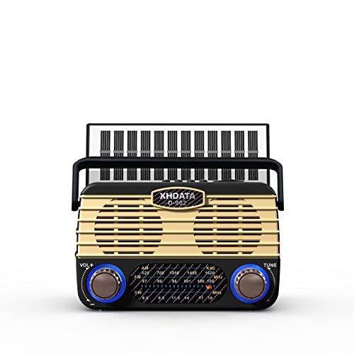 XHDATA D902 Tragbares Transistor Radio Klein FM/AM(MW)/SW Mini Radio Mit Bluetooth USB TF von XHDATA