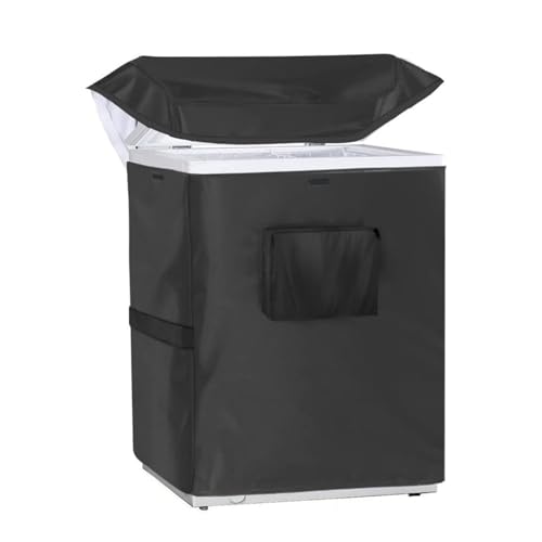 Kühlschrank-Staubschutzabdeckung | Gefrierschrankabdeckung | Kühlschrankabdeckung Wasserdichte Abdeckung | Von Aufrechten Gefrierschränken Geeignet Für Kühlräume (Schwarz,89x58x86cm) von XHDZSW