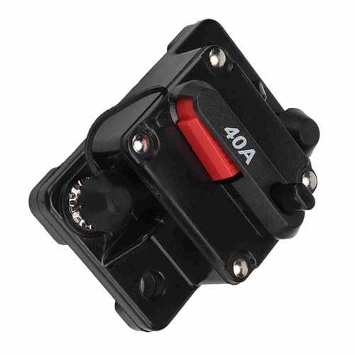 12 V -Leistungsschalter Selbstwiederherstellung für Auto -Stereo -Audiosysteme, Angenommene Inline, Auto -Audio -Schutzweg (40A) von XHIKOWAT