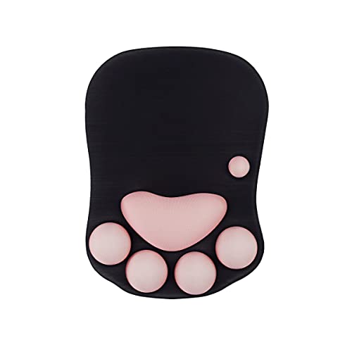 XHLWZR Katzenpfote Mauspad Ergonomisches Mauspad mit Handgelenkstütze,Gel Mauspad mit Rutschfester Silikonbasis,Computer Mauspad Gaming Mauspad,Schwarz XHLWZR Katzenpfote Mauspad Ergonomisches Mauspad mit Handgelenkstütze,Gel Mauspad mit Rutschfester Silikonbasis,Computer Mauspad Gaming Mauspad,Schwarz von XHLWZR