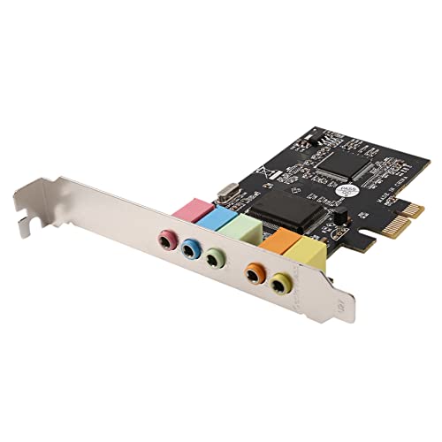 XIAOJUN PCIe PCIe Audiokarte PCI-E X1 CMI8738 Chip 32/64 Bit Audiokarte Stereo Un 5.1 Integrierte Desktop-Kanäle für PC von XIAOJUN