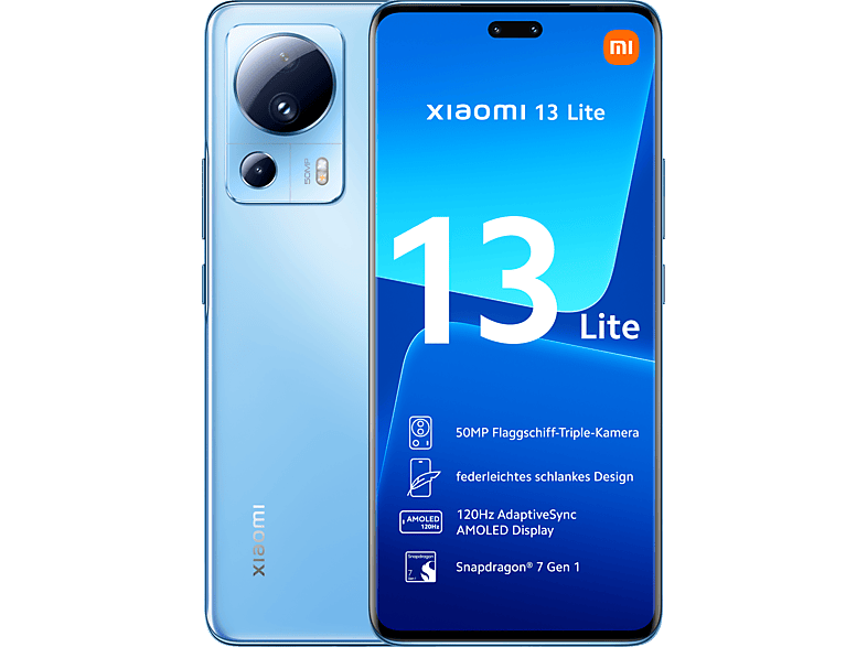 XIAOMI 13 Lite 5G 128 GB Blue Dual SIM von XIAOMI