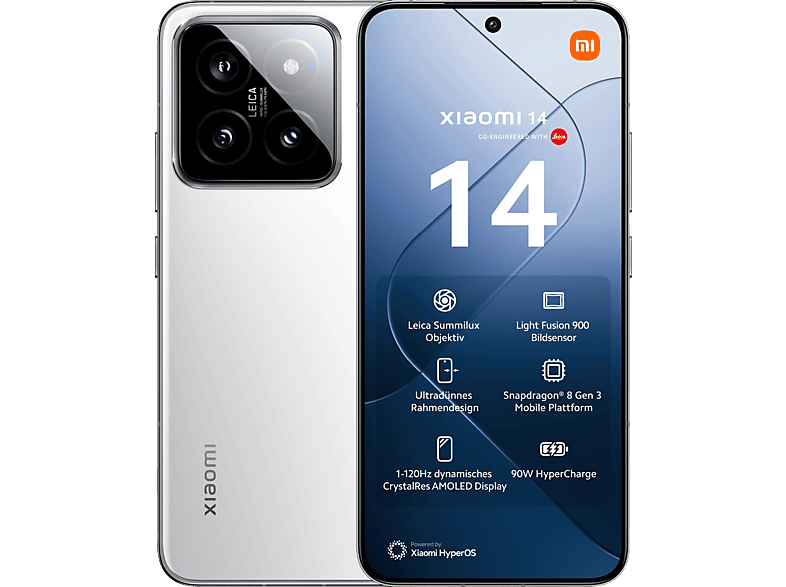 XIAOMI 14 512 GB White Dual SIM von XIAOMI