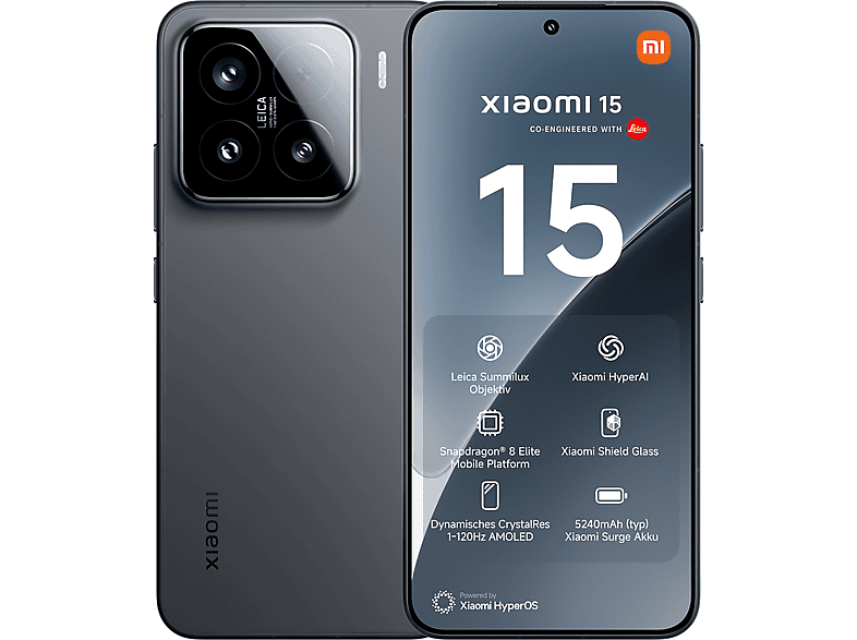 XIAOMI 15 512 GB Black Dual SIM XIAOMI 15 512 GB Black Dual SIM von XIAOMI