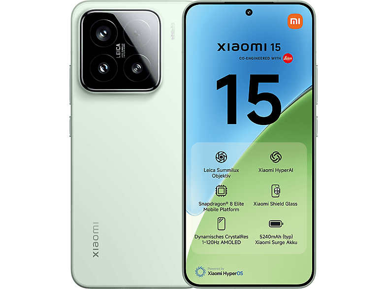 XIAOMI 15 512 GB Green Dual SIM XIAOMI 15 512 GB Green Dual SIM von XIAOMI
