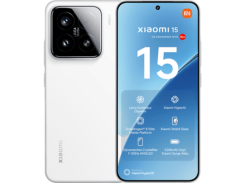 XIAOMI 15 512 GB White Dual SIM XIAOMI 15 512 GB White Dual SIM von XIAOMI