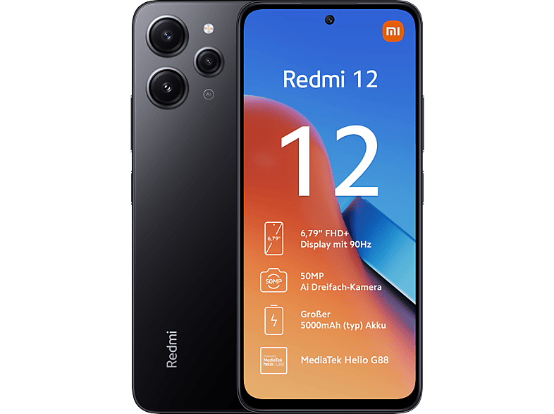 XIAOMI Redmi 12 128 GB Midnight Black Dual SIM XIAOMI Redmi 12 128 GB Midnight Black Dual SIM von XIAOMI