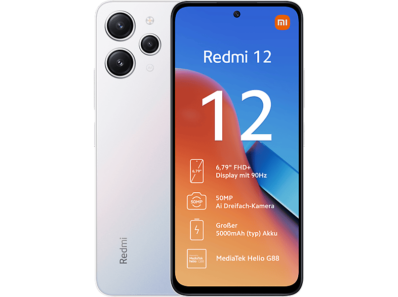 XIAOMI Redmi 12 128 GB Polar Silver Dual SIM XIAOMI Redmi 12 128 GB Polar Silver Dual SIM von XIAOMI