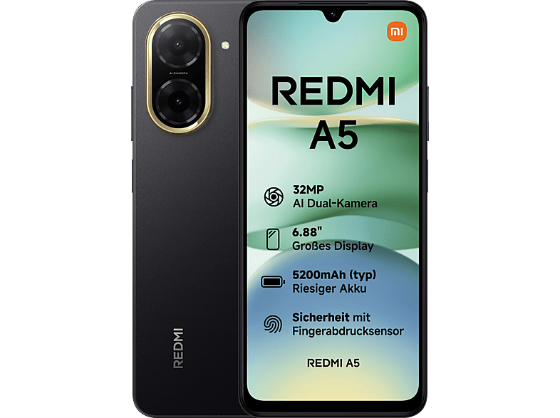 XIAOMI Redmi A5 64 GB Midnight Black Dual SIM XIAOMI Redmi A5 64 GB Midnight Black Dual SIM von XIAOMI