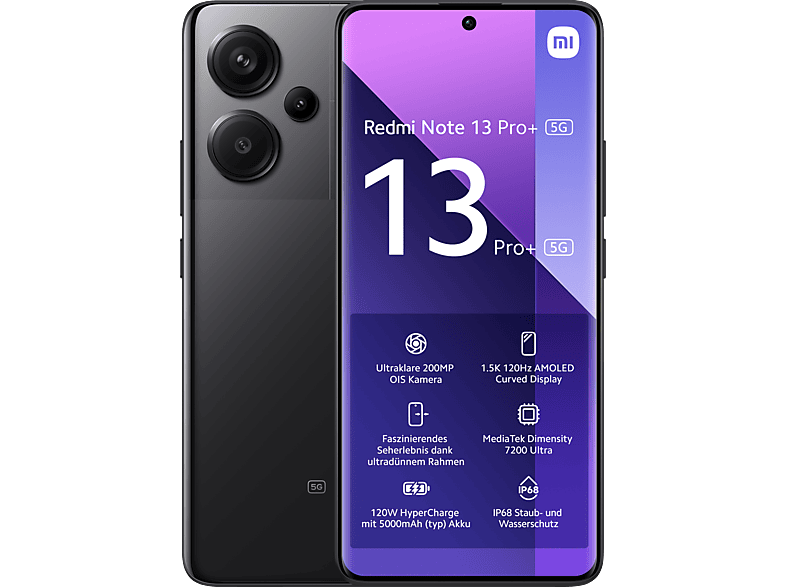 XIAOMI Redmi Note 13 Pro+ 5G 512 GB Midnight Black Dual SIM XIAOMI Redmi Note 13 Pro+ 5G 512 GB Midnight Black Dual SIM von XIAOMI