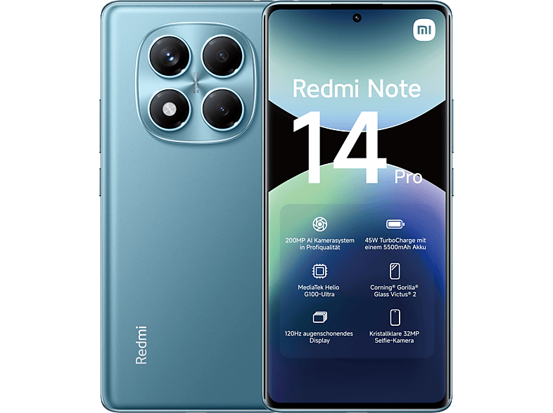 XIAOMI Redmi Note 14 Pro 256 GB Ocean Blue Dual SIM XIAOMI Redmi Note 14 Pro 256 GB Ocean Blue Dual SIM von XIAOMI