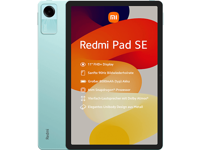 XIAOMI Redmi Pad SE, Tablet, 128 GB, 11 Zoll, Mint Green von XIAOMI