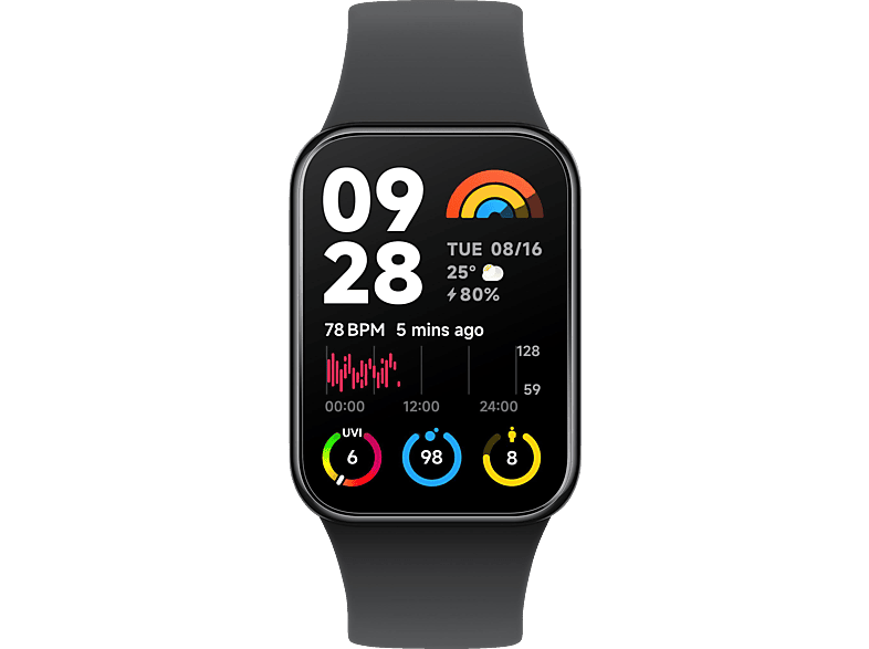 XIAOMI Smart Band 8 Pro, Smartwatch, Black von XIAOMI