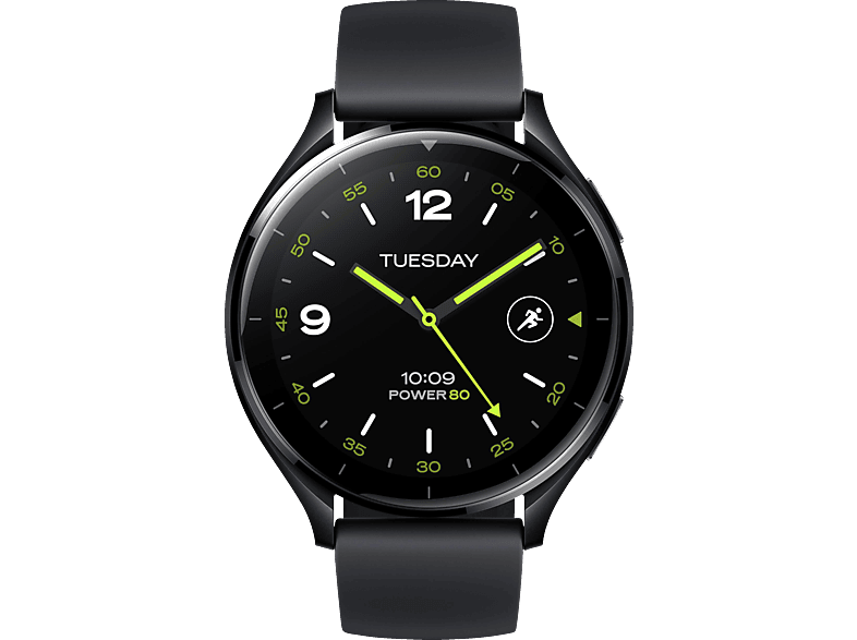 XIAOMI Watch 2 Smartwatch Aluminiumlegierung Thermoplastisches Polyurethan, 20 mm, Black von XIAOMI