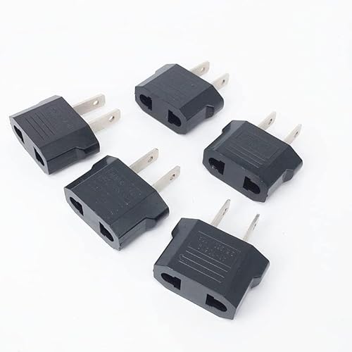 1/2/5 Stücke EURO EU zu US Reisestecker Adapter Konverter Reiseumwandlung Europäischer zu Amerikanischer Steckdosenadapter(5pcs) von XIAONIYI