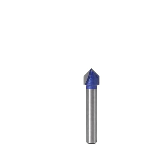 1 Stück 6 mm ShankProfes 90-Grad-V-Nut-Bit 1/4″5/16″3/8″1/2″ CNC-Gravur Vollfräser Hartmetall-Fräser Holzbohren(4PCS) von XIAONIYI