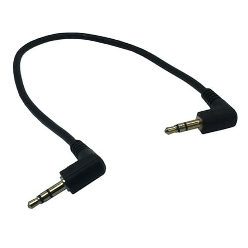 3,5 mm L-Form 90 Grad Stecker auf Stecker Kopfhörer-Verlängerungskabel Audio-Anpassung for Handy MP3 im Auto 0,25 m(L-L) von XIAONIYI