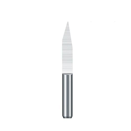 V-förmiger Fräser, 10 Stück, 30 40 Grad, 3,175 mm (1/8 Zoll) Schaft, Hartmetall-PCB-Gravur-Bits, CNC-Fräser-Werkzeug(10PCS degree40X0.2mm) von XIAONIYI