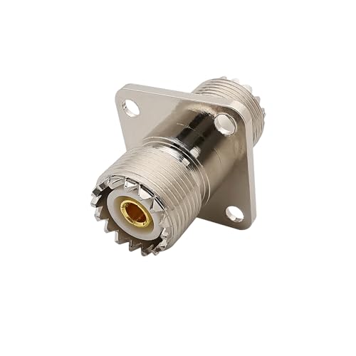 XIAONIYI 1 Stücke UHF SO239 Buchse Auf UHF Buchse SO-239 4 Loch Flansch Panel Mount RF Coax Adapter Stecker for Radio Antenne Kabel Verlängerung von XIAONIYI
